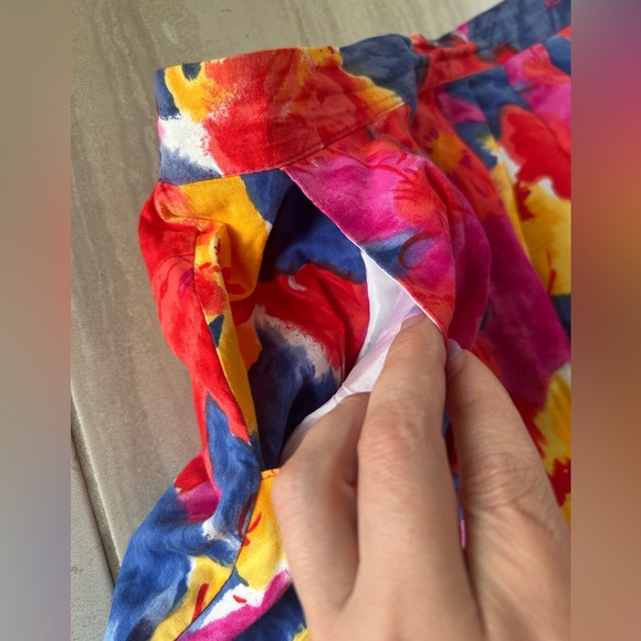 Vintage floral skirt size‎ 8 - Picture 2 of 6